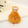 Muñeca Colgante de Peluche de Dibujos Animados Broche Lindo Muñeco de Hamburguesa Papas Fritas Tostada Pierna de Pollo Bufanda Guantes Accesorios de Ropa