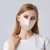 Yuyue Máscara Grande de Seda de Morera 100% con Protección Solar, con Orejeras, Correas Ajustables para las Orejas, Protección Ocular Elevada, Máscara Tridimensional para Mujeres