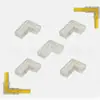 Conector sem Solda para Fita de LED COB 12v24v Conector Rápido para Fita de LED COB Fivela de Canto de Cristal em L