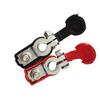 Os fabricantes fornecem o terminal de bateria do mandril de material de cobre preto e vermelho do conector da bateria do grampo de bateria do conector da luva