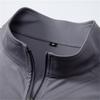 Primavera Verano Hombre Tacto Frío UPF 100+ Protección Solar Camiseta Cuello Mock Ajuste Slim Manga Larga Jersey Top Camiseta Hombre