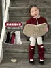 Calcetines Gruesos para Niños al por Mayor, Calcetines Largos Holgados para Niñas, Calcetines Cálidos de Invierno con Volantes y Lazo en la Pantorrilla, Cubrecalcetines Tejidos