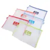 Bolsa de arquivos bolsa de matéria classificação de bolsa bolsa de lição de casa bolsa de arquivos de matéria malha de nylon bolsa de armazenamento de provas de estudante pode ser personalizada