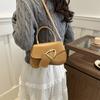 Moda lujo ligero 2023 estilo occidental nuevo estilo coreano popular retro casual color sólido portátil hombro cruzado bolso cuadrado pequeño
