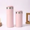 Nueva Elegante Taza de Bolsillo de Acero Inoxidable 304 para Hombres y Mujeres, Taza de Té de Flores, Taza Recta, Taza de Bolsillo Portátil al por Mayor