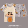2025 Pijamas Nuevos de Niñas Verano Niños Niños Manga Corta Delgados Niña Pequeña Niños Grandes Traje de Ropa para el Hogar de Verano