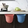 Cubo de basura de pared para cocina, estilo flor, para colgar en la puerta del gabinete de la encimera del hogar, ahorra esfuerzo, sin necesidad de agacharse, sin tapa