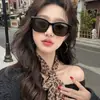 Gafas de Sol Retro Ojo de Gato Montura Grande para Mujer Moda Simple de Alta Gama 2025 Nuevas Gafas de Sol Cóncavas para Rostro Cuadrado