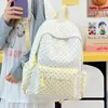 Mochila fresca de lunares estilo coreano para niñas, alto valor estético, ligera, simple, mochila escolar de gran capacidad