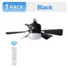 Lámpara Ventilador de Techo Inteligente para el Hogar Transfronteriza, Lámpara Ventilador de Restaurante, Lámpara Ventilador para Habitación Infantil, Lámpara Ventilador de Dormitorio Simple y Moderna