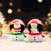 Nuevo Producto Transfronterizo: Bola de Nieve y Muñeco de Nieve de Cristal Mini Regalo de Vacaciones de Año Nuevo Adorno Brillante de Escritorio
