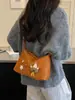 Cross2026 Nueva Bolsa Popular de Hombro Único Bajo el Brazo para Mujer de Otoño Bolso Cruzado Retro de Gamuza y Felpa para Viajes Bolso Almohada