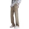 Pantalones casuales rectos de estilo americano de marca de moda delgada de primavera y otoño para hombre, pantalones deportivos de moda, pantalones casuales de pierna ancha para hombre