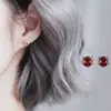 Aretes de gatito con temperamento estilo coreano marea Torre dulce seis colores opcionales gato aretes pequeños simples joyería