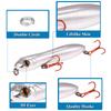 Cebo de pesca con forma de lápiz de cabeza de serpiente, Luya, 10 cm/15,6 g, simulación de pesca en agua dulce, cebo artificial, cebo duro, productos de pesca