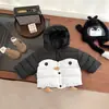 Roupa de Algodão de Inverno para Bebê Fofo, Novo Estilo Coreano, Jaqueta de Algodão Grossa Acolchoada Super Fofa para Meninos e Meninas, Roupa de Fora Quente