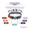 Nuevo Producto Transfronterizo Pulsera Tejida de Ágata de Piedra Natural Colorida de Forma Aleatoria Pulsera de Ágata de Piedra Natural Colorida