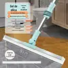 Vassoura Mágica Doméstica Cozinha Banheiro Raspador de Chão de Silicone Limpador de Chão Retrátil Mop para Piso de Azulejo