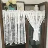 Cortinas curtas americanas transfronteiriças, cortinas de porta, cortinas para janelas pequenas, cortinas translúcidas, cortinas de porta, cortinas de armário, cortinas divisoras de entrada de cozinha nórdicas