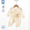 Ropa de bebé primavera-verano, mameluco delgado de manga larga, algodón clase A para recién nacidos, 0-3 meses, para aire acondicionado, mameluco de bebé unisex