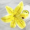 Flores de Lírio Simuladas de Novo Produto Transfronteiriço Decoração de Casamento para Casa Flores Artificiais Flores DIY Guia de Caminho de Casamento Cabeças de Flores Feitas à Mão