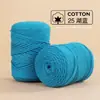 Hilo de algodón redondo hueco de 2MM para tejido manual DIY de verano para sombreros de verano, hilo de grosor medio para cojines de ganchillo y materiales para muñecas