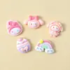 Guantes para Niños Dibujos Animados Invierno Cálidos Guantes de Cinco Dedos para Niñas DIY Funda para Teléfono Móvil de Crema Pasador Joyería Accesorios de Resina