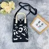 Bolsa Transversal de Tricô para Riqueza Instantânea, Bolsa para Celular, Bolsa Transversal Portátil de Silicone Tricotado, Essencial para Férias