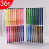 Fabricante de Produção e Processamento de Caneta Aquarela Triângulo com Logo Personalizado Oem Canetas Coloridas Solúveis em Água Material de Arte para Estudantes Caixa de Presente