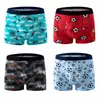 Ropa interior de comercio exterior para niños, calzoncillos tipo bóxer de seda de leche para niños, estampado de dibujos animados, ropa interior transpirable de cuatro esquinas para niños mayores, ropa interior de verano