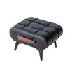 Banqueta para Cambiar Zapatos en la Entrada de Casa con Cojín Suave, Reposapiés de Moda, Mesa de Centro de Lujo Ligero, Taburete Bajo, Sofá, Asiento Suave Sencillo para la Entrada de la Sala de Estar