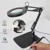 Reparación de teléfonos móviles, fácil de usar para personas mayores, aumento de 30x, soporte para lectura, lupa de escritorio con luz, lámpara de banco de trabajo, alta definición 20x, para soldadura