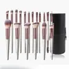 Set de Pinceles de Maquillaje 18 Piezas Base Polvo Corrector Sombra de Ojos Rubor Aplicador de Pincel de Maquillaje Base Set de Viaje