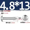 Tornillos Autorroscantes de Acero Inoxidable 316, Cabeza Redonda Ranurada, Tornillos para Madera de Cabeza Plana Extendida Yb845M2M3M4M5M6
