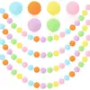 Adornos colgantes de bola de pelo de Navidad de color macarrón para habitación de niños, habitación de niñas, vestido suave de estilo nórdico para el hogar.