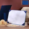 Cubierta de Certificado de Honor de Mesa de una Sola Página A4 Perlada, Carta de Nombramiento, Carta de Autorización, Regalo de Graduación, Páginas Interiores y Marco Exterior