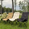 Silla Lunar Premium para Acampar al Aire Libre y Picnic, Silla Portátil Acolchada para Bocetos Artísticos, Silla Plegable Acolchada para Exteriores