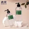 Embalagem de Beleza Simples de Alta Qualidade para Produtos Químicos Diários Frasco de Álcool em Gel Embalagem de Material Químico Diário de Alta Qualidade Frasco de Shampoo com Bomba