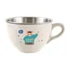 Taza de Leche Infantil de Dibujos Animados 304 para Jardín de Infancia con Asa de Doble Capa Antiescaldante para Bebé Taza Mini para el Hogar