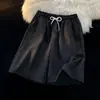 Pantalones casuales de color liso para hombre, nuevo estilo de verano 2026, shorts frescos de pierna recta, shorts deportivos para hombre, siempre en stock