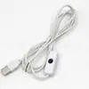 Cable de interruptor para lámpara de escritorio LED 501USB cable de interruptor USB con interruptor luz fría LED luz de clip luz nocturna cable
