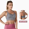 Nuding Nylon Lulu Verão Bolha Esportiva Yoga Sutiã Íntimo Sling Respirável Costas Bonitas Corrida Fitness Colete