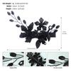 Accesorios Europeos y Americanos de Nicho para Halloween Pasador Hecho a Mano Adorno para Fiesta Festiva Peinado Flor de Metal Negro Pin de Pato