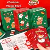 Cuadernos de Navidad, cuadernos de recompensa para el salón de clases escolar, regalos para fiestas navideñas, cuadernos para llevar contigo, papelería roja y verde, estilos enviados al azar