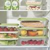 Caja de plástico de grado alimenticio para conservación fresca transfronteriza, refrigerador para alimentos, caja sellada refrigerada, juego de caja de almacenamiento para acabado, portátil
