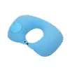 Almohada Inflable, Almohada de Presión Inflable, Almohada Portátil en Forma de U de Presión para Viajes al Aire Libre, Almohada para el Cuello para Siestas en la Oficina, Almohada Perezosa