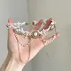 Colar Pingente Flor de Renda Pérola Estilo Retro Francês Design de Moda Novo Outono e Inverno Corrente de Clavícula de Alto Padrão