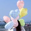 Atmósfera Globo Cuadros Corazón 18 pulgadas San Valentín Globo Impreso Película de Aluminio Flotante con Helio Puesto del Mercado Nocturno Venta al por Mayor