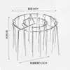 24 Pinchos Acero Inoxidable Rack Vertical para Freidora de Aire, Rack Redondo Colgante para Pinchos para Cocina Casera y Uso en Exteriores