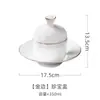 Olla Pequeña para Sopa de Nido de Pájaro, Plato Artístico Estilo Hotel, Olla para Estofado Calentable Estilo Chino para Casa Club Creativa